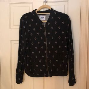 Old Navy Navy Zip-Up Jacket